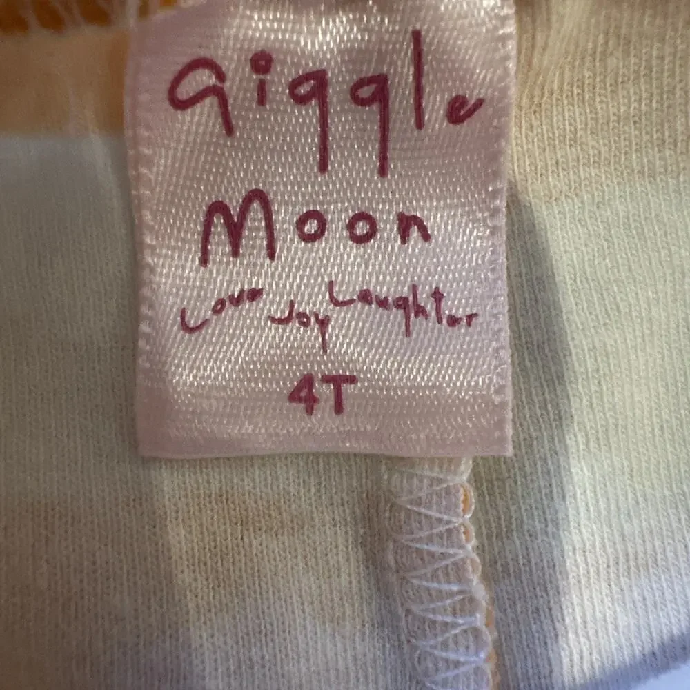 Giggle Moon Girls Long Sleeve Dress Pants Set 4t Ruffles Long Sleeve Orange Fall